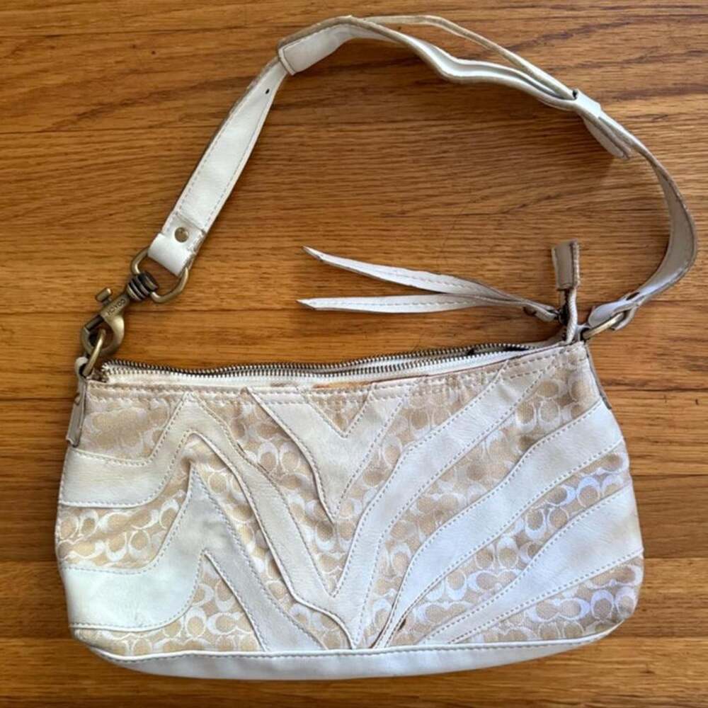 Rare Y2K Coach Bleecker Wave Patchwork Shoulder Bag